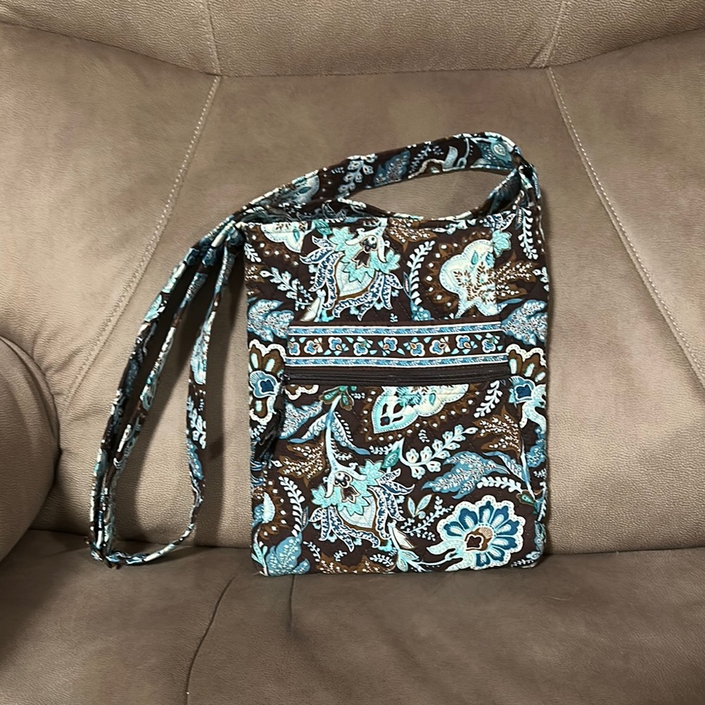 Vera Bradley Crossbody Bag - Brown and Blue